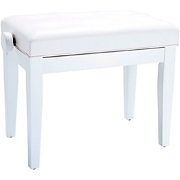 Open Box Roland RPB-300-US Piano Bench, Vinyl Seat Level 1 Satin White