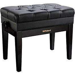 Roland RPB-500-US Piano Bench, Vinyl Seat, Mus... Roland RPB-500-US Piano Bench, Vinyl Seat, Music Compartment Polished Ebony