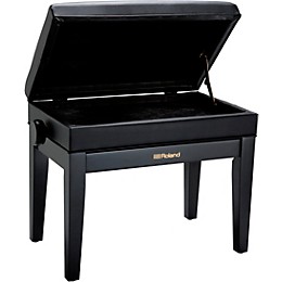 Roland RPB-400-US Piano Bench, Vinyl Seat Polished Ebony