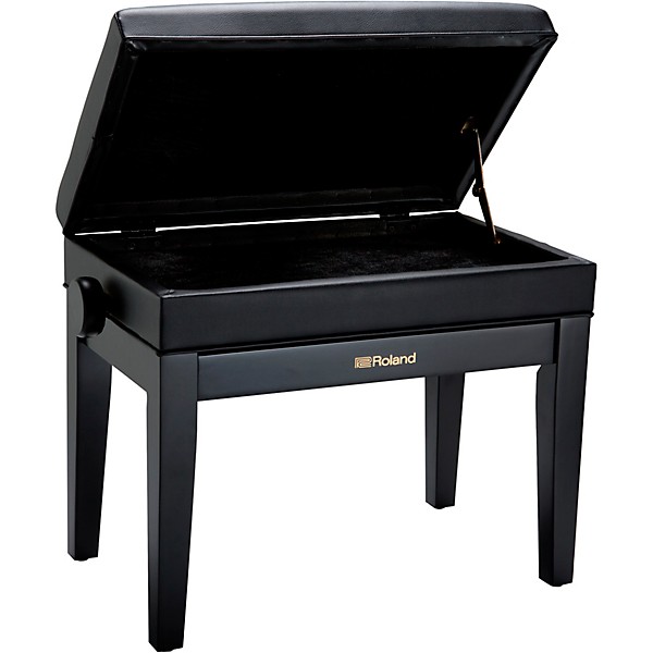 Roland RPB-400-US Piano Bench, Vinyl Seat Polished Ebony
