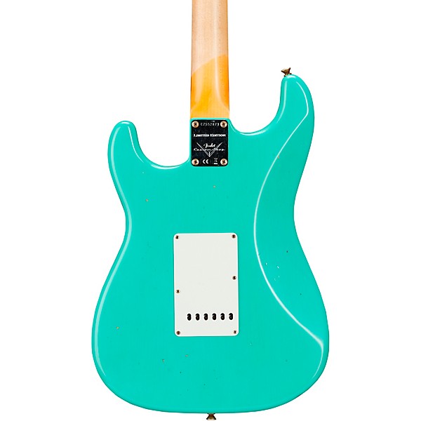 Fender Custom Shop '62/'63 Limited-Edition Stratocaster Journeyman Relic Electric Guitar Aged Sea Foam Green