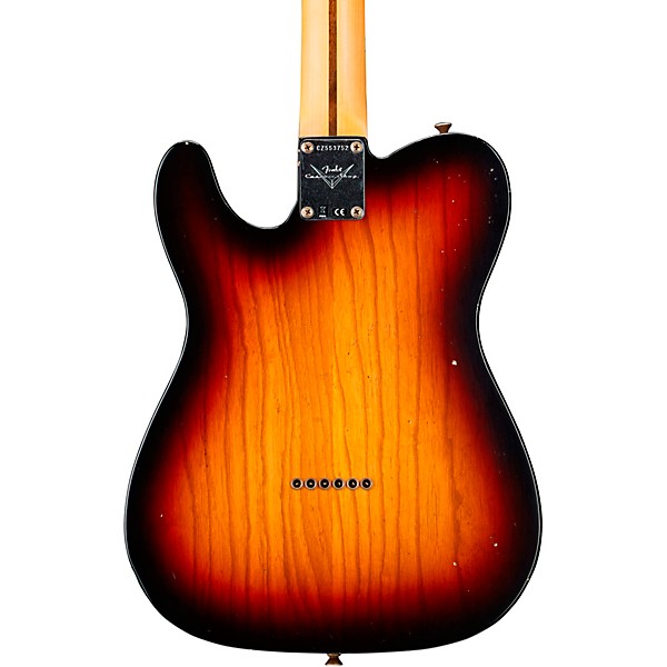 Fender Custom Shop 1969 Telecaster Thinline Journeyman Relic Electric Guitar 3-Color Sunburst