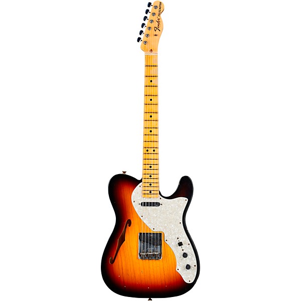 Fender Custom Shop 1969 Telecaster Thinline Journeyman Relic Electric Guitar 3-Color Sunburst