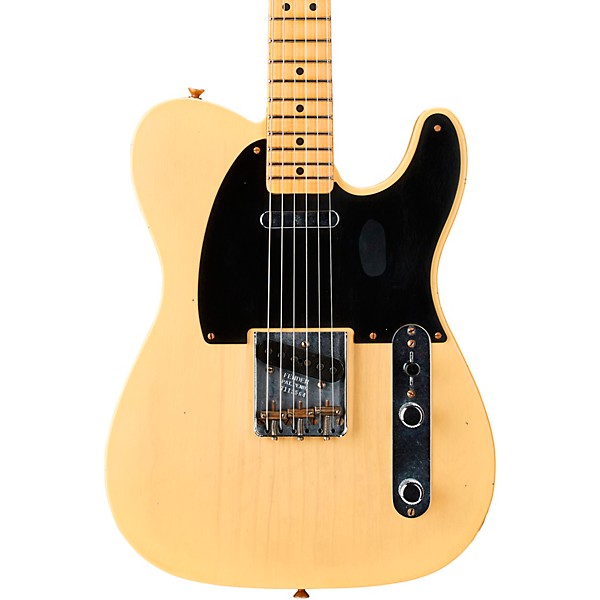 Fender Custom Shop 1951 Limited Edition Telecaster Journeyman Relic Electric Guitar Nocaster Blonde