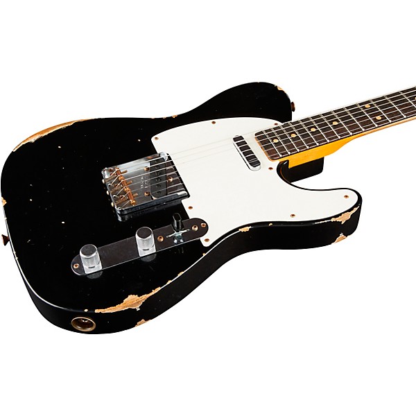 Fender Custom Shop 1960 Telecaster Relic Electric Guitar Aged Black