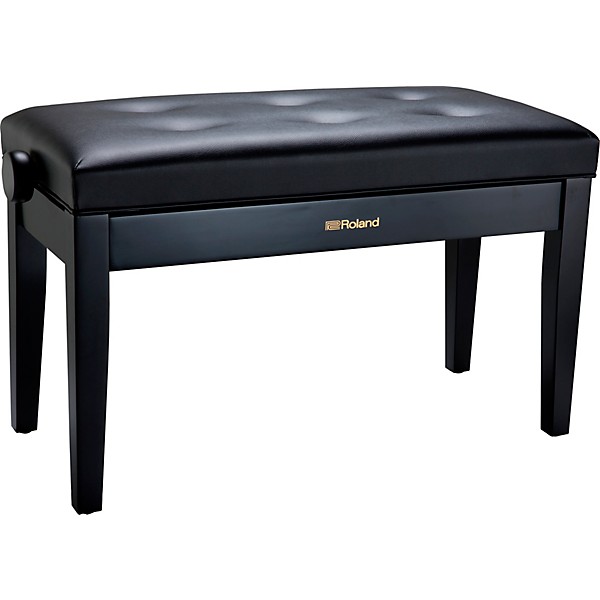 Open Box Roland RPB-D300BK Duet Piano Bench With Cushioned Seat Level 1 Satin Black