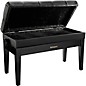 Roland RPB-D500-US Piano Bench, Duet Size, Vinyl Seat, Music Compartment Polished Ebony