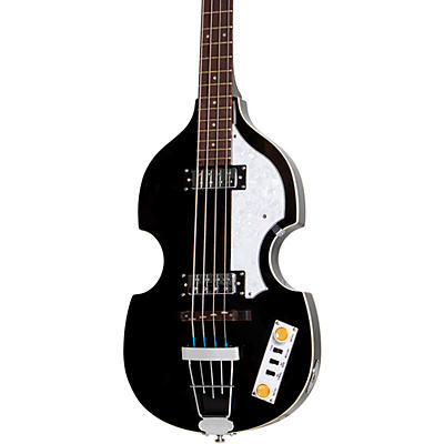 Hofner Ignition Series Short-Scale Violin Bass Guitar Trans Black for sale