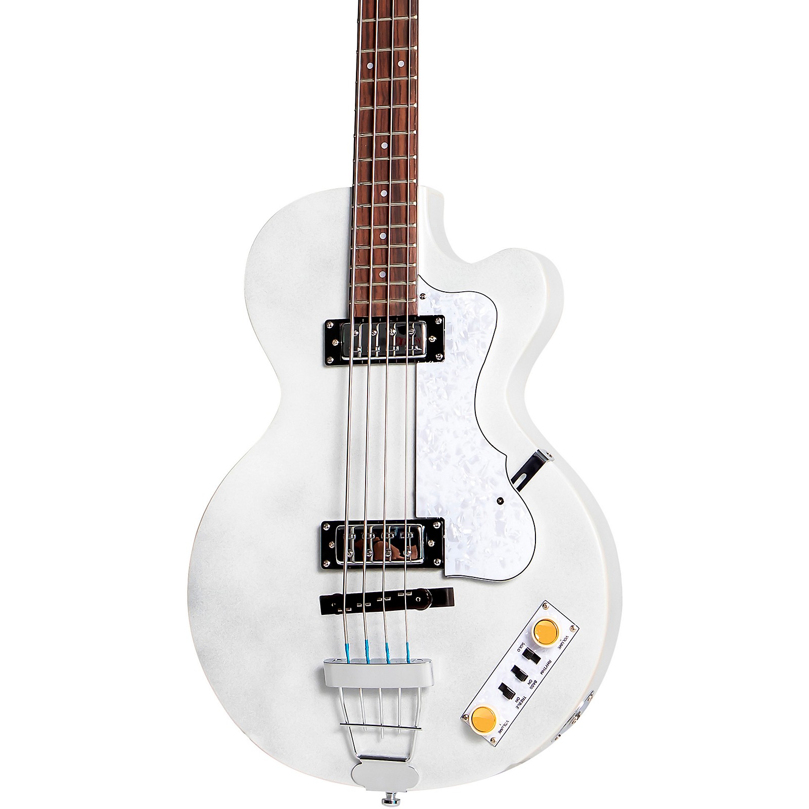 Hofner Ignition Series Short-Scale Club Bass Guitar Pearl White ...