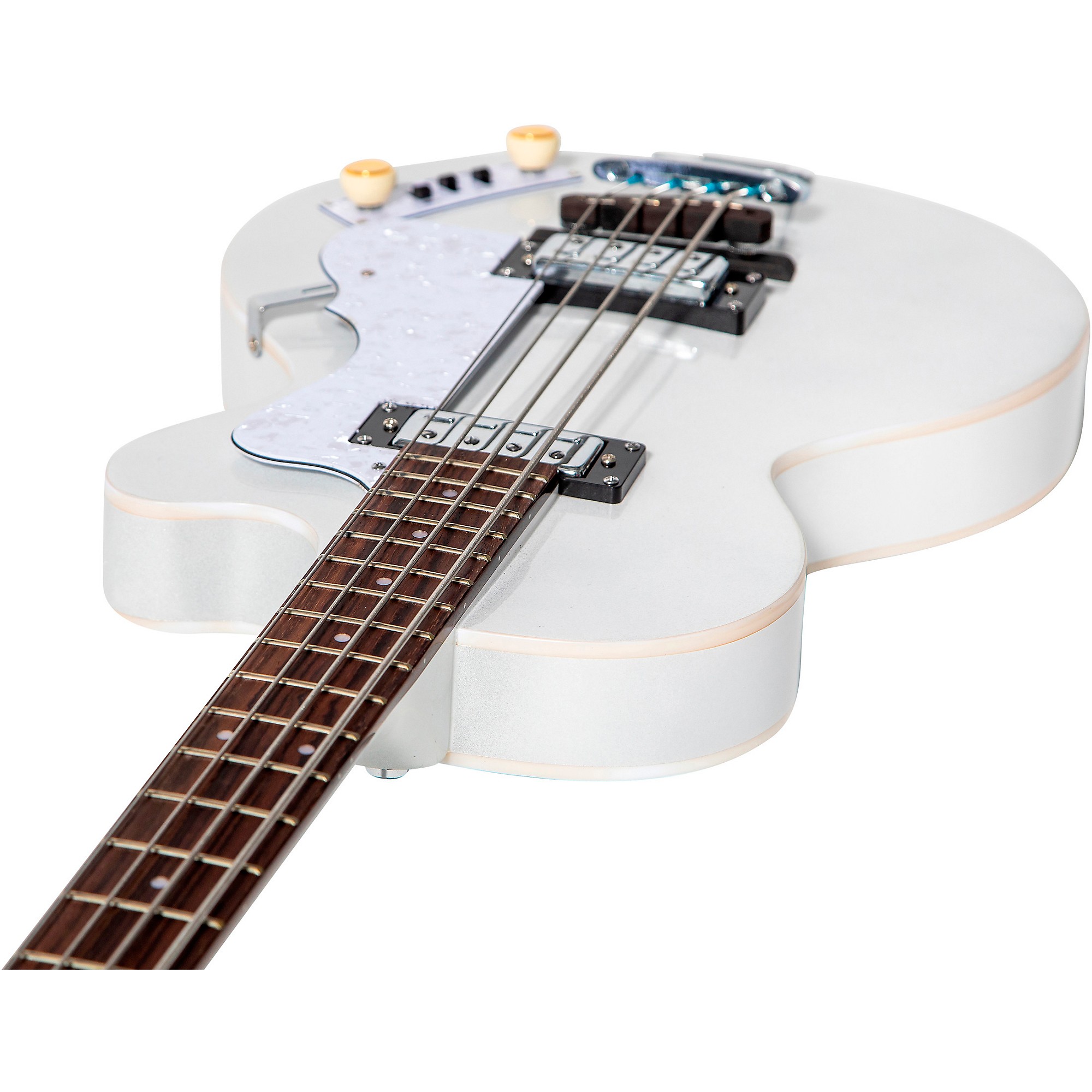 Hofner Ignition Series Short-Scale Club Bass Guitar Pearl White