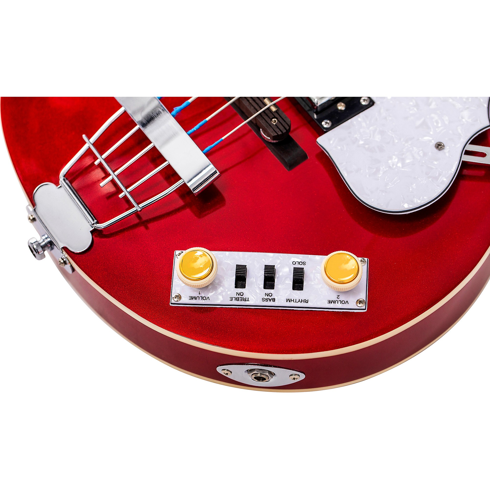 Hofner Ignition Series Short-Scale Club Bass Guitar Metallic