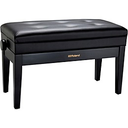 Roland RPB-D400-US Piano Bench, Duet Size, Vinyl Seat Satin Black