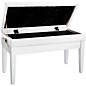 Open Box Roland RPB-D400-US Piano Bench, Duet Size, Vinyl Seat Level 1 White