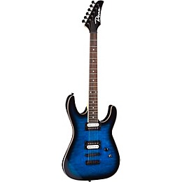 Dean MDX X Quilt Maple Electric Guitar Transparent Blue Burst