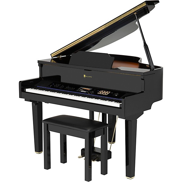 Williams Symphony Concert Digital Grand With Touchscreen and Bench Ebony 88 Key