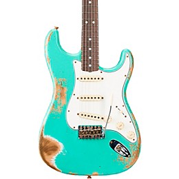 Fender Custom Shop 1967 Stratocaster Heavy Relic Electric Guitar Aged Sea Foam Green