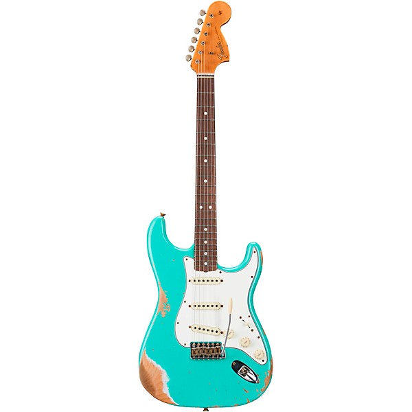 Fender Custom Shop 1967 Stratocaster Heavy Relic Electric Guitar Aged Sea Foam Green