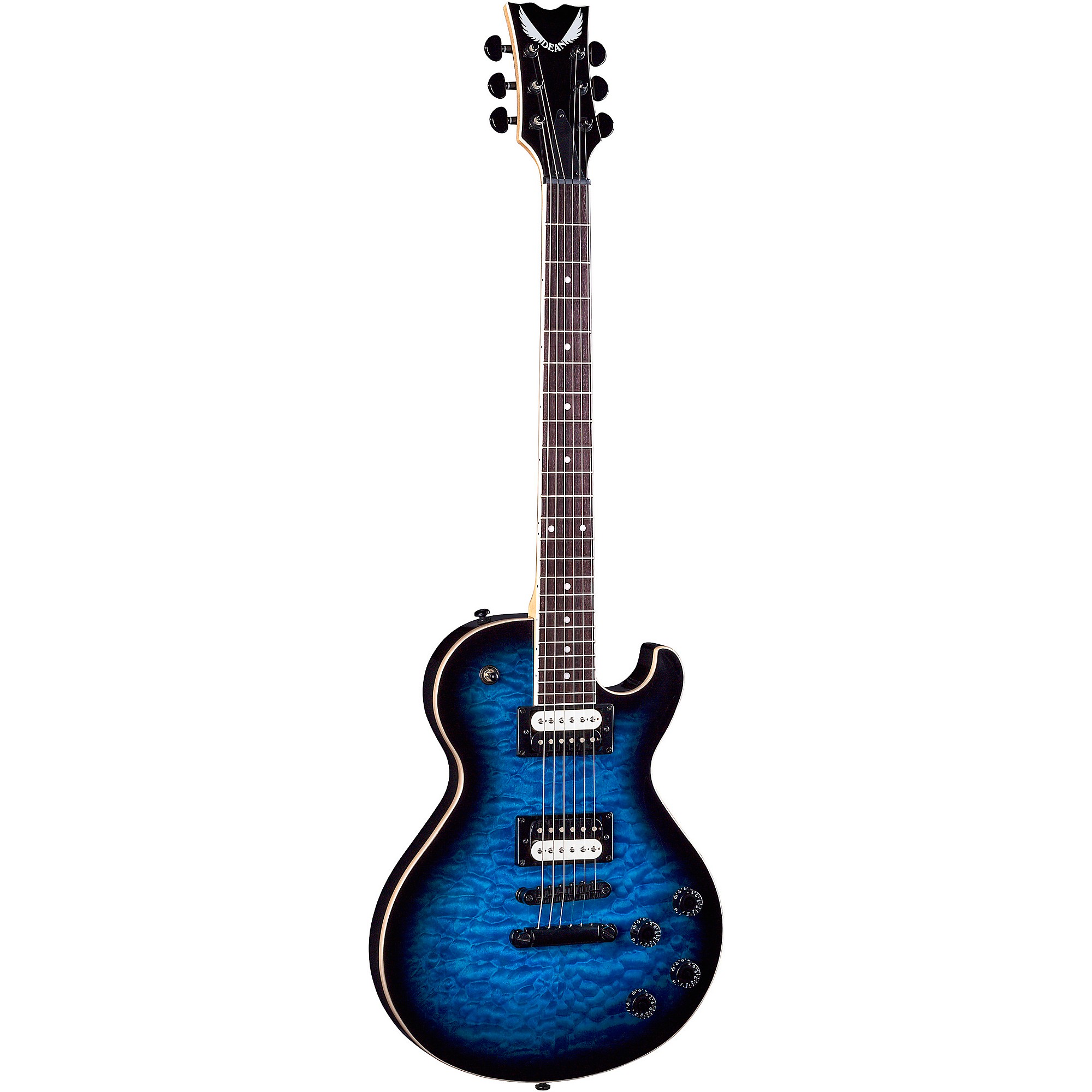 Dean Mdx X Quilt Maple Electric Guitar Transparent Blue Burst : Target