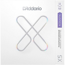 D'Addario XS Acoustic Phosphor Bronze Strings Light (12... D'Addario XS Acoustic Phosphor Bronze Strings Custom Light (11-52)