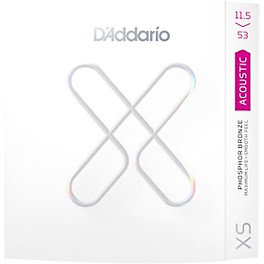 D'Addario XS Acoustic Phosphor Bronze Strings ... D'Addario XS Acoustic Phosphor Bronze Strings Custom Light Plus (11.5 - 53)