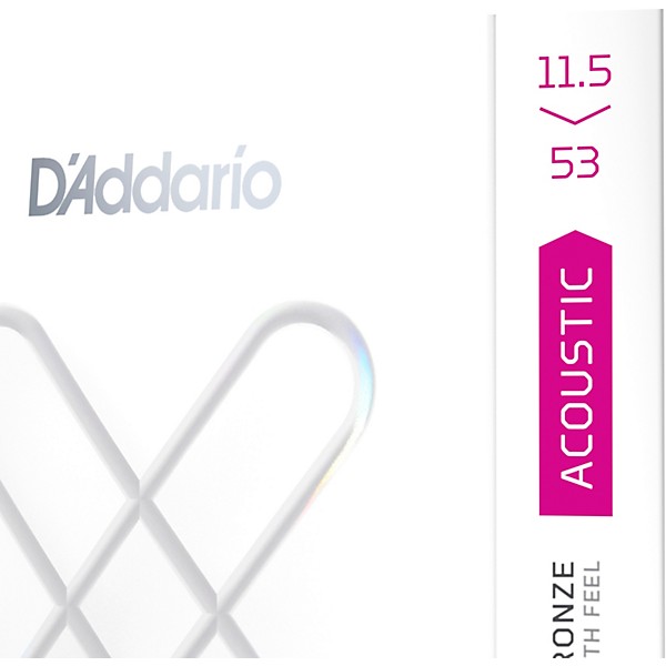 D'Addario XS Acoustic Phosphor Bronze Strings Custom Light Plus (11.5 - 53)