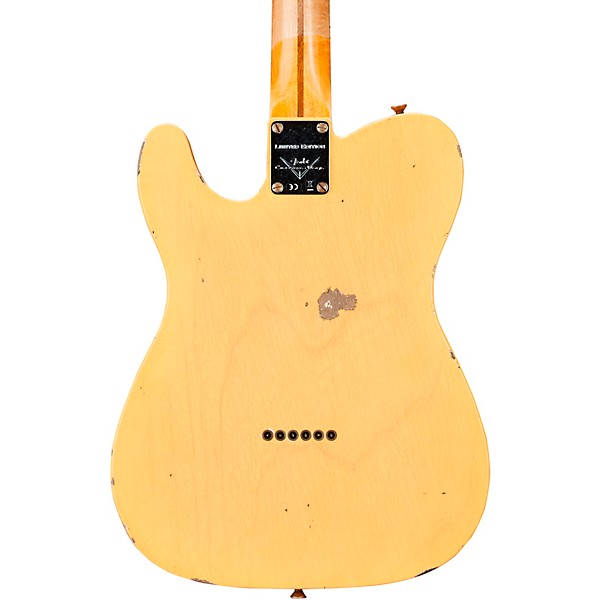 Fender Custom Shop 1951 Limited-Edition Telecaster Relic Electric Guitar Aged Nocaster Blonde