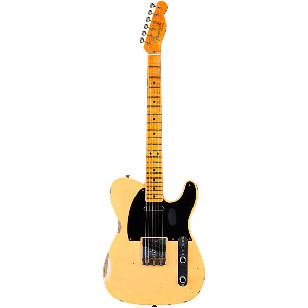 Fender Custom Shop 1951 Limited-Edition Telecaster Relic Electric Guitar Aged Nocaster Blonde