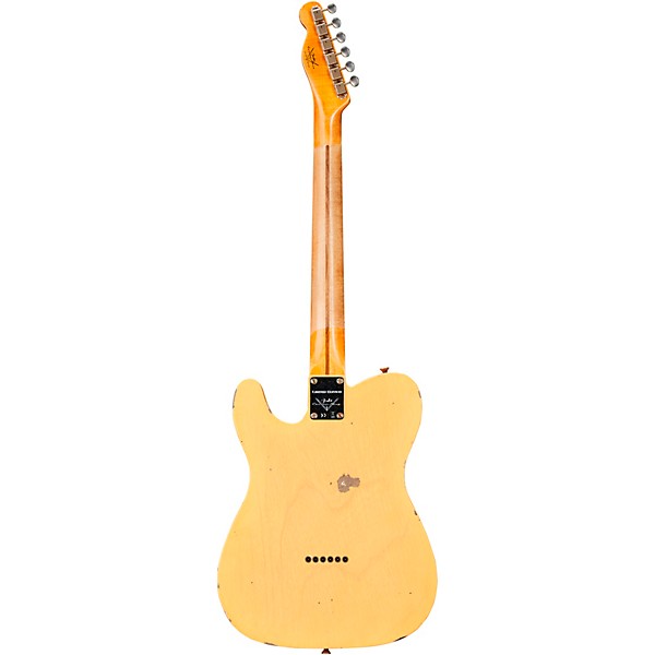 Fender Custom Shop 1951 Limited-Edition Telecaster Relic Electric Guitar Aged Nocaster Blonde
