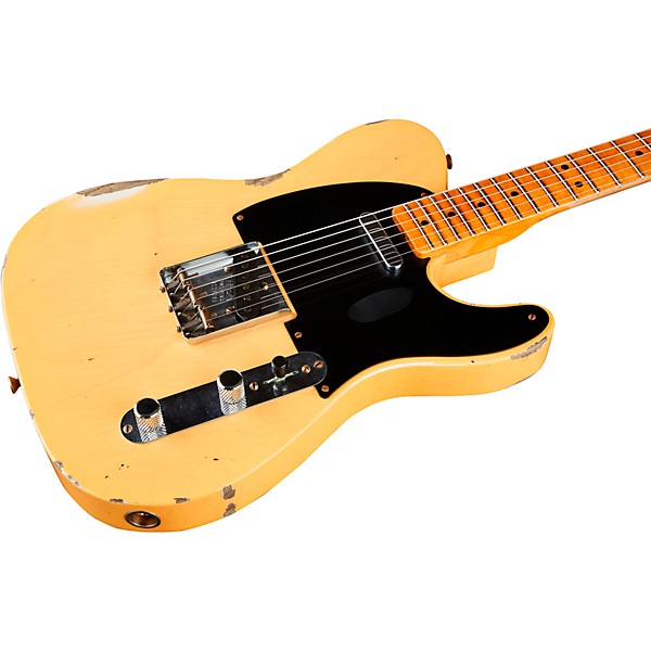 Fender Custom Shop 1951 Limited-Edition Telecaster Relic Electric Guitar Aged Nocaster Blonde