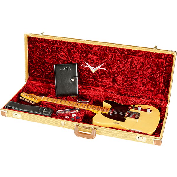 Fender Custom Shop 1951 Limited-Edition Telecaster Relic Electric Guitar Aged Nocaster Blonde
