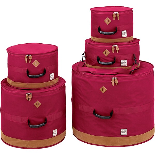 TAMA Power Pad Designer Collection Drum Bag Set for 5pc Drum Kit with 22"BD Wine Red