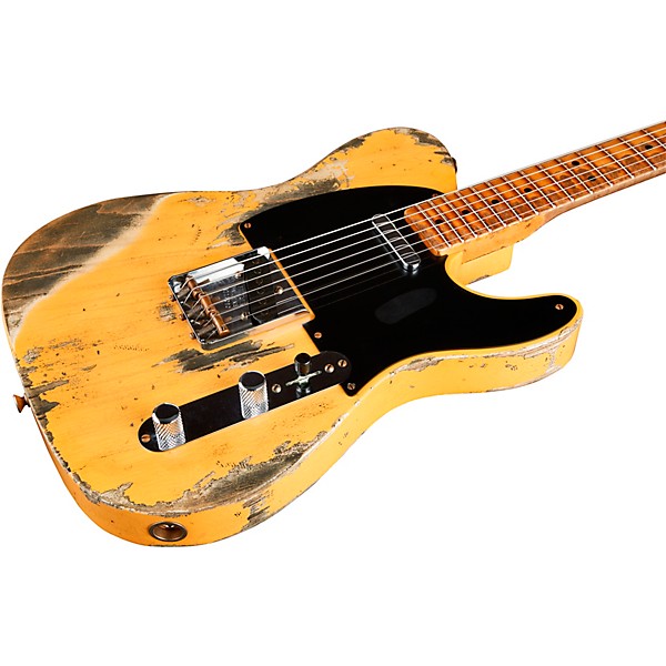 Fender Custom Shop 1951 Limited-Edition Telecaster Super Heavy Relic Electric Guitar Aged Nocaster Blonde