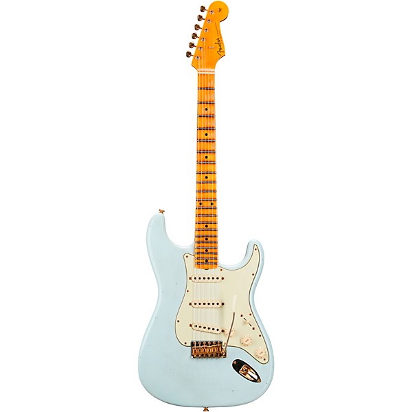 Fender Custom Shop 1962 Limited-Edition Stratocaster Bone Tone Journeyman Relic Maple Fingerboard Electric Guitar Super Fa...