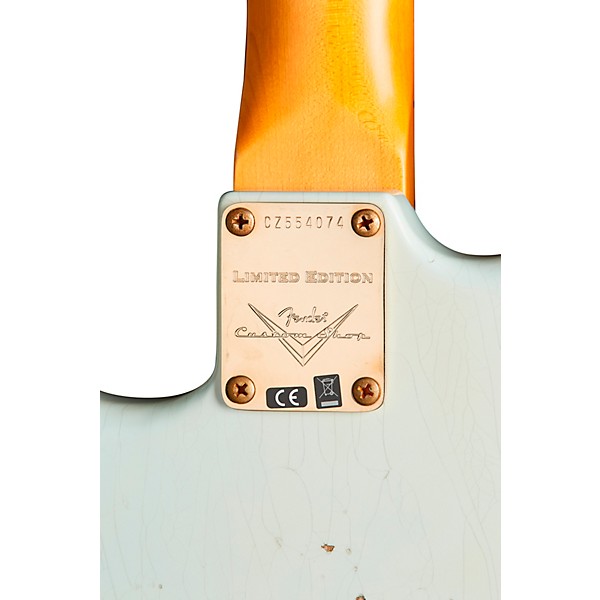 Fender Custom Shop 1962 Limited-Edition Stratocaster Bone Tone Journeyman Relic Maple Fingerboard Electric Guitar Super Fa...