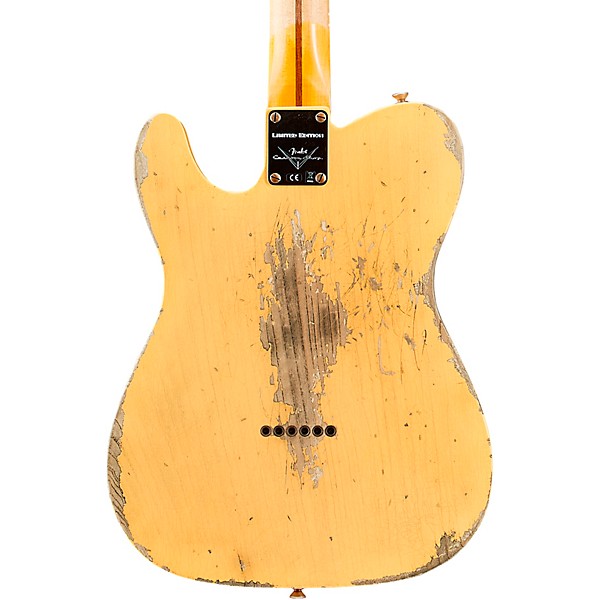 Fender Custom Shop 1951 Limited-Edition Telecaster Heavy Relic Electric Guitar Aged Nocaster Blonde