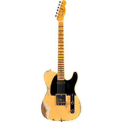 Fender Custom Shop 1951 Limited-Edition Telecaster Heavy Relic Electric Guitar Aged Nocaster Blonde for sale