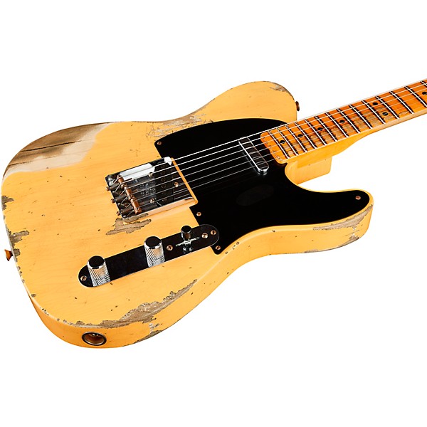 Fender Custom Shop 1951 Limited-Edition Telecaster Heavy Relic Electric Guitar Aged Nocaster Blonde