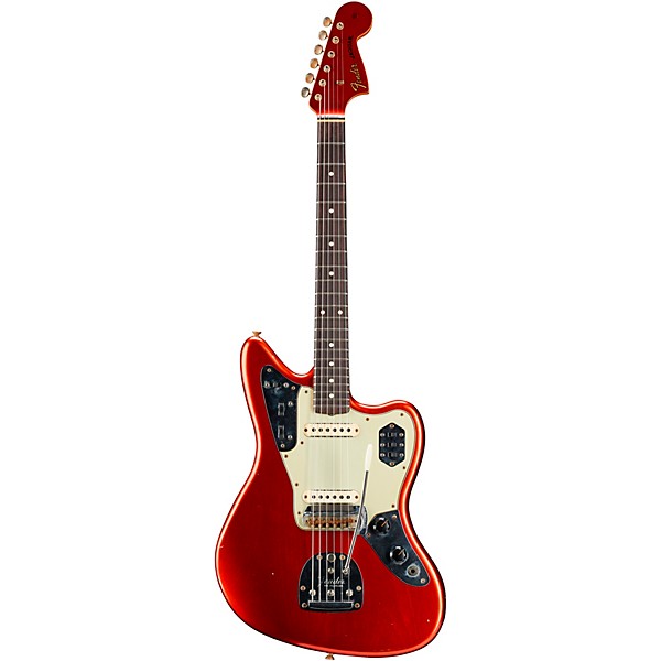Fender Custom Shop 1963 Jaguar Journeyman Relic Electric Guitar Aged Candy Apple Red