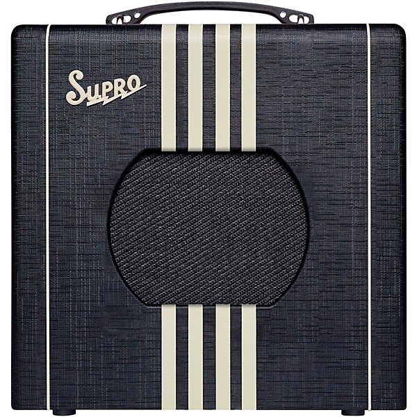 Open Box Supro Delta King 8 Guitar Tube Amplifier Level 1 Black and Cream