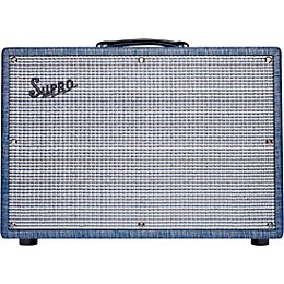 Open Box Supro 1968RK Keeley 12 25W 1x12 Tube Guitar Combo Amp Level 1 Blue