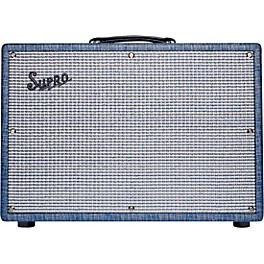 Open Box Supro 1968RK Keeley 12 25W 1x12 Tube Guitar Combo Amp Level 1 Blue