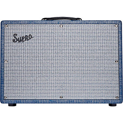 Supro 1968Rk Keeley 12 25W 1X12 Tube Guitar Combo Amp Blue for sale