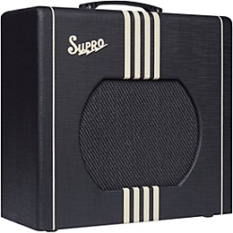 Supro 1822 Delta King 12 15W 1x12 Tube Guitar Amp Black and Cream
