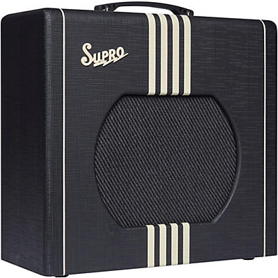 Supro 1822 Delta King 12 15W 1X12 Tube Guitar Amp Black And Cream for sale
