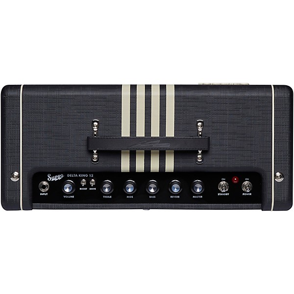 Open Box Supro 1822 Delta King 12 15W 1x12 Tube Guitar Amp Level 2 Black and Cream 194744636806