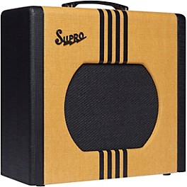 Supro 1822 Delta King 12 15W 1x12 Tube Guitar Amp Tweed and Black