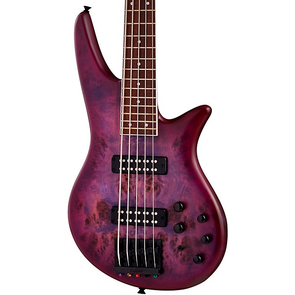 Jackson X Series Spectra Bass SBXP V Transparent Purple Burst