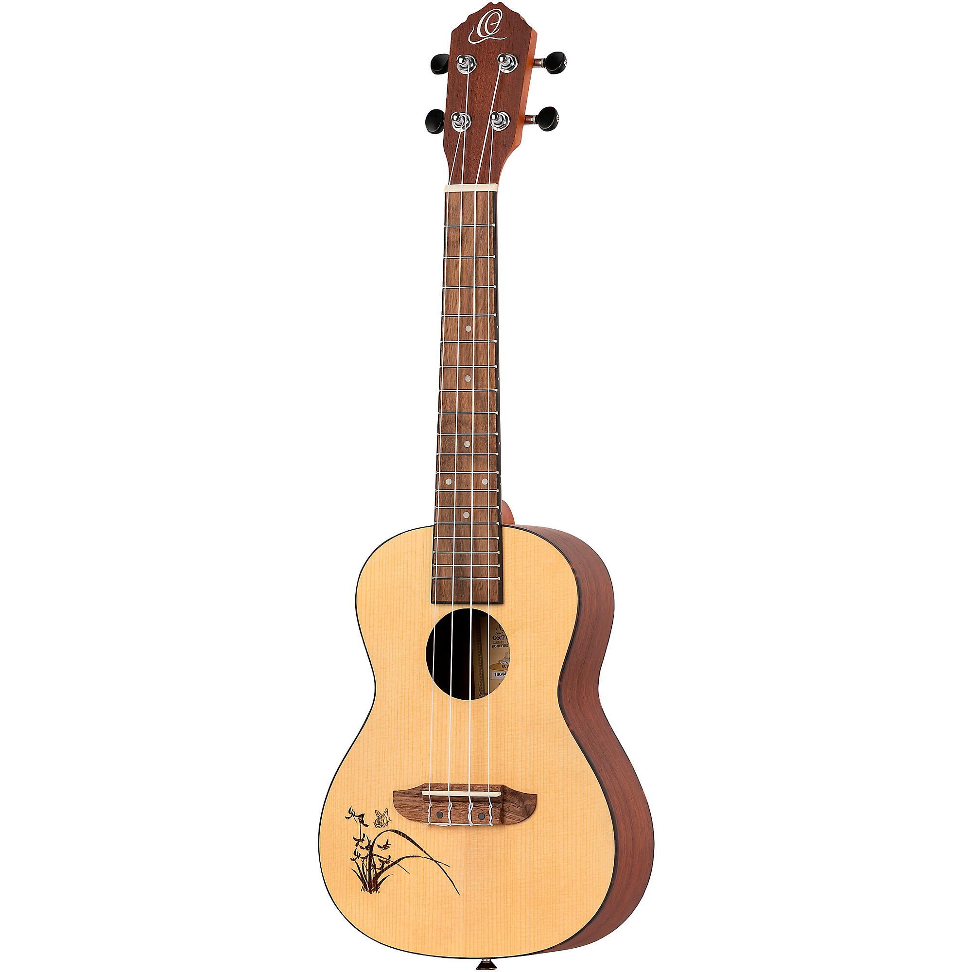 Ortega Bonfire Series RU5L Left-Handed Concert Ukulele Natural