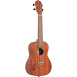 Ortega Bonfire Series RU5MM-L Left-Handed Concert Ukulele Mahogany