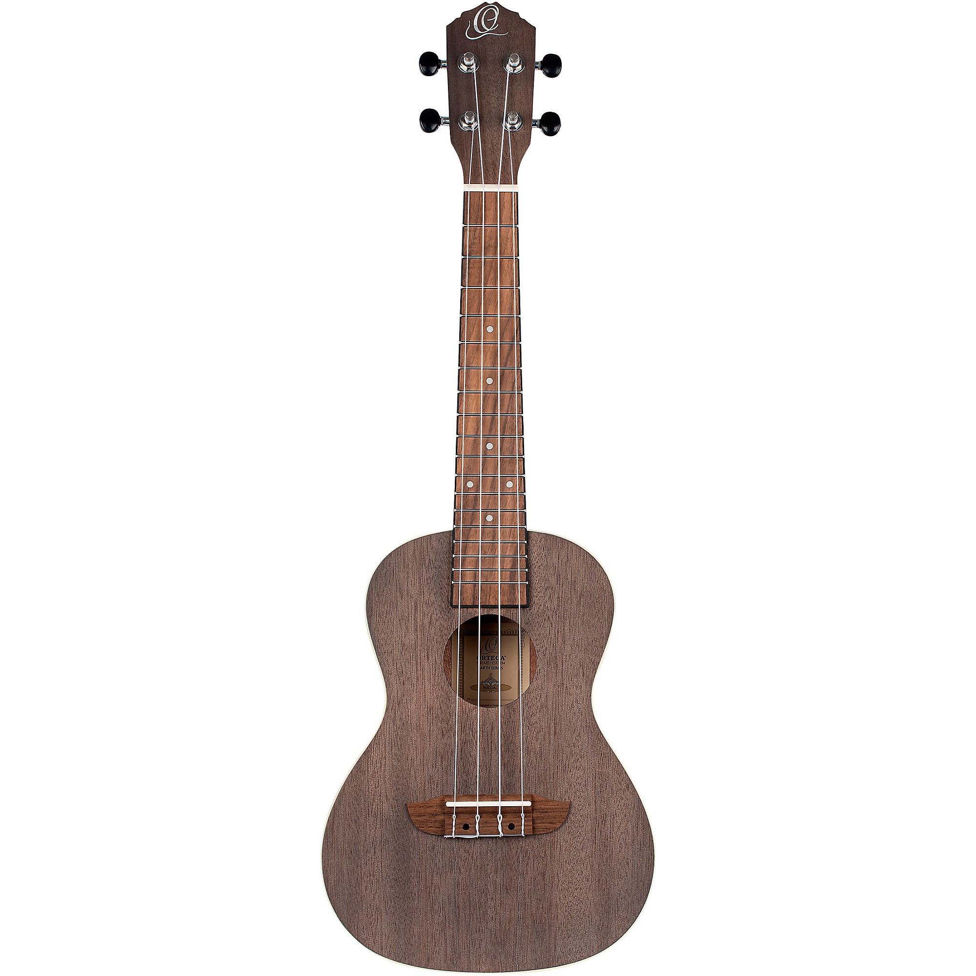 Ortega Earth Series RUCOAL L Left Handed Concert Ukulele Coal